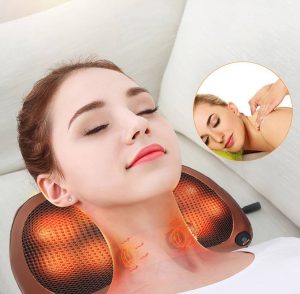 Almofada de Massagem de Shiatsu para Pescoço e Costas com Aquecimento
