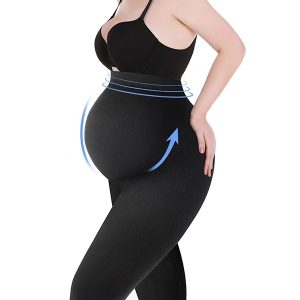 Calça Legging Para Maternidade De Cintura Alta