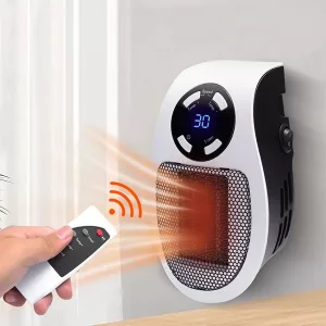 Aquecedor Elétrico Portátil Com Controle Remoto