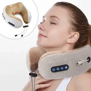 travesseiro de massagem para pescoço, travesseiro de massagem para viagem, massageador de pescoço com espuma viscoelástica, massageador de pescoço em forma de U