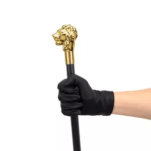 Bengala Decorativa com Cabeça de Leão