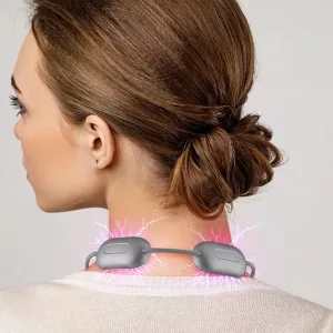 Massageador Portátil de Microcorrentes EMS para Coluna Cervical