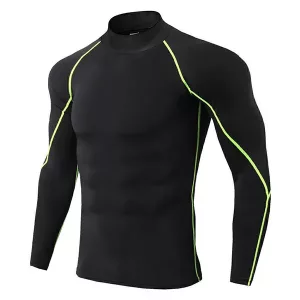 camisa de compressão, manga longa de compressão, rashguard masculino, manga longa de ginástica