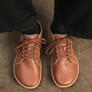 Tênis de Couro com Zero Drop