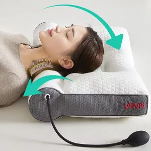 almofada ortopédica, almofada ajustável, almofada insuflável, almofada para dores no pescoço, almofada de apoio do pescoço, almofada cervical