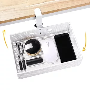 rack de mesa, rack embaixo da mesa, organizador de mesa branco