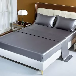 conjunto de lençóis de cetim, lençóis de cetim