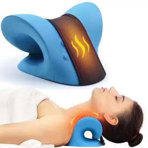 esticador de pescoço, esticador de pescoço aquecido, dispositivo de tração do pescoço, dispositivo de tração cervical
