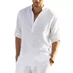 camisa para homem, camisa de algodão, camisa casual para homem, camisa larga para homem