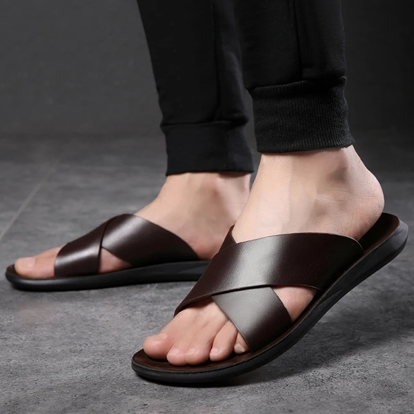 sandálias para homem, sandálias de verão, sandálias de couro, sandálias slip on, chinelos para homem, chinelos de verão, sandálias cruzadas