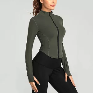 blusa de manga longa, blusa de treino, blusa de ginástica de manga longa, blusa de ioga, blusa com zíper, camisa de ginástica, camisa de treino
