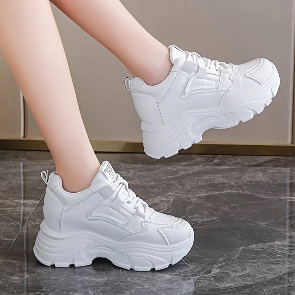 tênis femininos, tênis de plataforma, tênis com cadarço