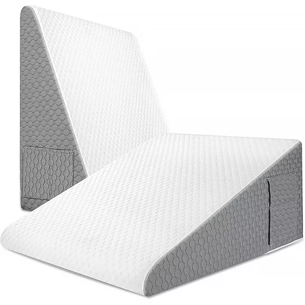 almofada em cunha, almofada elevada, almofada em cunha de espuma viscoelástica, almofada em cunha para dormir, almofada triangular