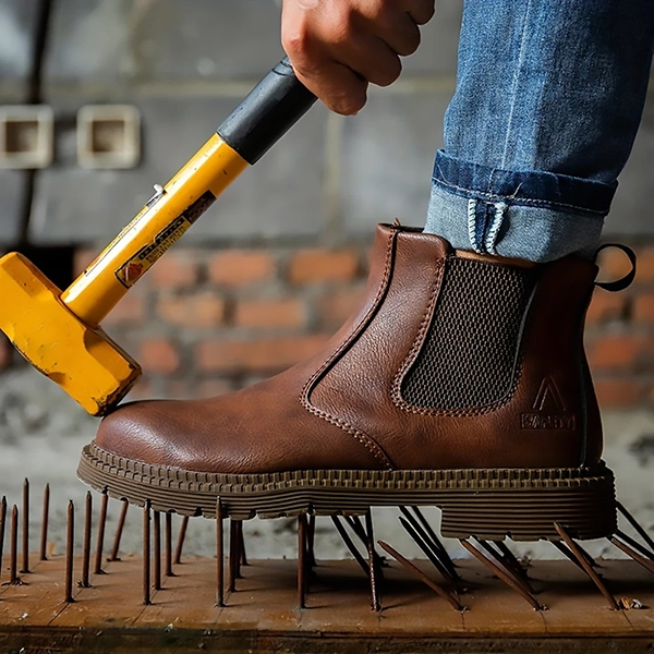 botas de trabalho, botas com biqueira de aço, sapato com biqueira de aço, botas impermeáveis, botas de segurança, botas de pele