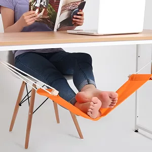 Rede Portátil para Pés com Apoio de Mesa