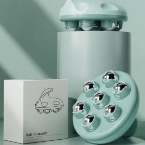 Massageador de Bolas de Aço Rotativas Portátil Rolo Meridiano