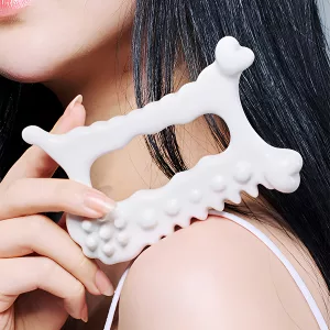 Ferramenta de Massagem Raspador de Cerâmica Gua Sha