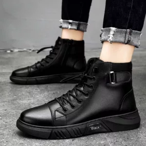 Botas Casuais Masculinas com Zíper