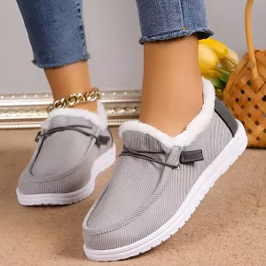 Mocassins de Pelúcia Femininos para o Inverno