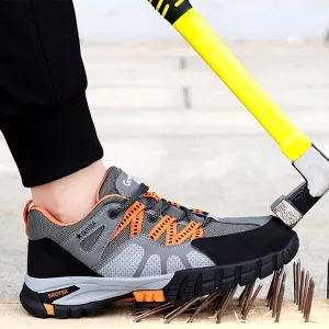 Botas de Segurança com Biqueira de Aço para Trabalho no Tornozelo