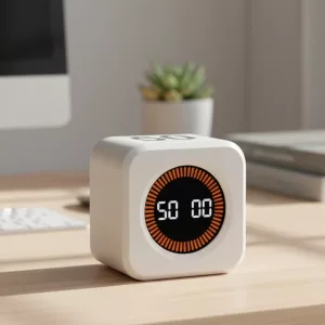 Temporizador de Produtividade LED Cubo com Sensor de Gravidade