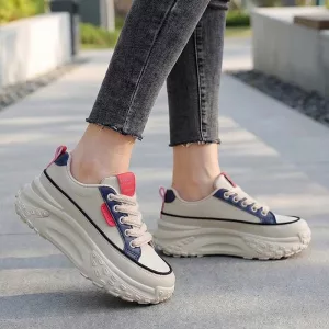 Tênis Plataforma Estiloso Feminino Casual Moderno
