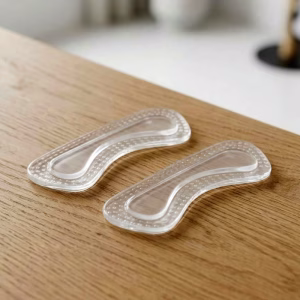 1 par de almofadas adesivas antiderrapantes de silicone em gel para calcanhar para sapatos